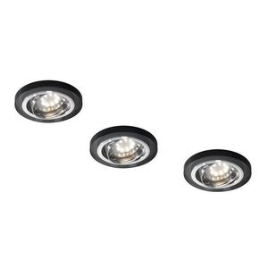 Sada troch čiernych svietidiel Ss-15 bez žiarovky vyobraziť