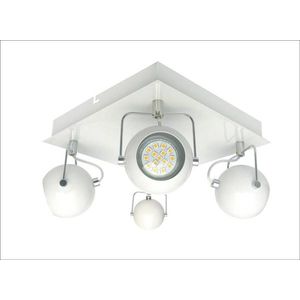 Stropné svietidlo Tony 4X3W LED Gu10 biele vyobraziť