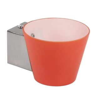 Nástenná lampa oranžová kužeľová lampa Simonet vyobraziť