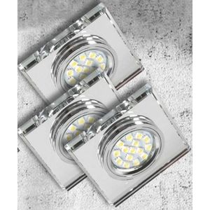 Sada 3 svietidiel Sada troch svietidiel SS-13 bezfarebné 3X50W GU10 bez žiarovky vyobraziť