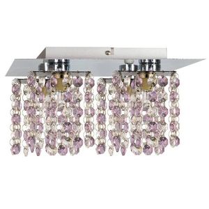 Stropné svietidlo chróm/fialové kryštály 4xG9 Classic vyobraziť