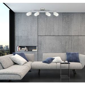 Nástenná stropná lampa chrómový pásik Trans vyobraziť