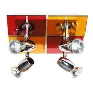 Červeno-žltá stropná lampa Futura vyobraziť