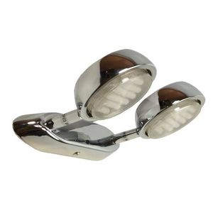 Dvojitá chrómová nástenná lampa Vision vyobraziť