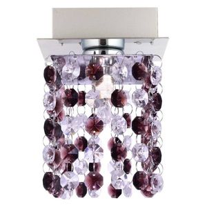 Stropné svietidlo G9 Classic chróm/bordový krištáľ vyobraziť