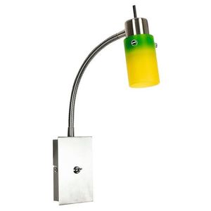 Žltozelená nástenná lampa, lampa na ramene, Verdi vyobraziť