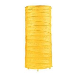 Stolová lampa zo žltého papiera, tlačidlo vyobraziť