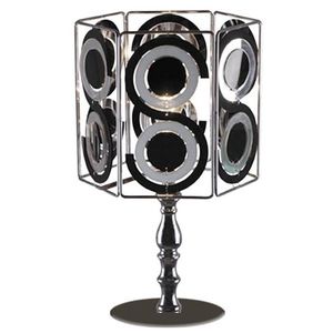 Stolová lampa Nemo chróm/čierna vyobraziť