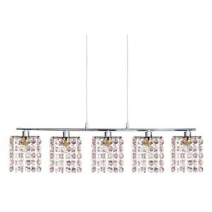 Závesná lampa chróm/fialové kryštály 5x40W G9 Classic vyobraziť