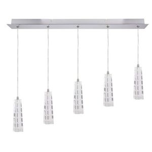 Závesná lampa chróm krištáľový pás 5 Emo vyobraziť