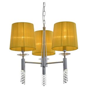 Luster s kryštálmi 3xE27 žltý + duálne kryštály vyobraziť