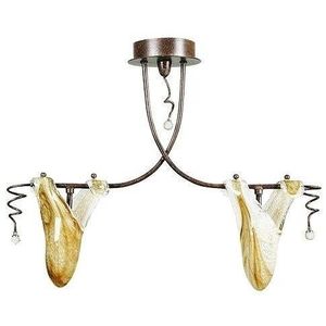 Stropná lampa Magma 2*40W G9 patina vyobraziť