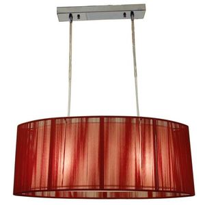 Stropná lampa Artemis 2X60W E27 červená vyobraziť