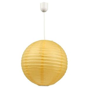 Stropná lampa Kokon papierová guľa žltá 60W/kábel vyobraziť