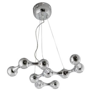 Dekoratívna chrómová závesná lampa LED 10x3W 4000K Led 2 vyobraziť