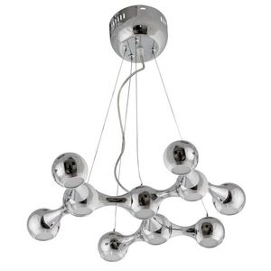 Dekoratívna chrómová LED závesná lampa 10x3W 4000K Led 1 vyobraziť