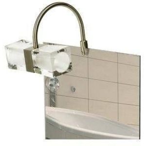 Nástenná kúpeľňová lampa so zrkadlom 2X40W G9 saténový chróm vyobraziť