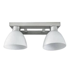 Dvojitá nástenná lampa Ada z matného niklu vyobraziť