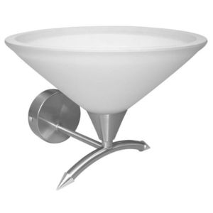 Nástenná lampa s tienidlom z saténovo niklového skla 60W E27 Helia vyobraziť