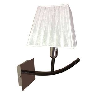 Nástenná lampa čiernobiele látkové tienidlo 40W E14 Valencia vyobraziť