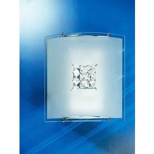 Stropné svietidlo Cristal 1X40W E27 biele 2150/1 štvorcové vyobraziť