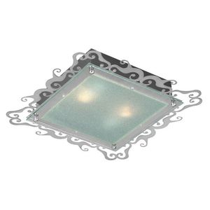 Stropná lampa Casablanca stropná lampa 2X60W E27 38 cm saténová štvorcová vyobraziť