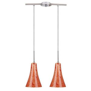 Stropné závesné svietidlo chróm/saténový nikel 2xE14 Rufi vyobraziť