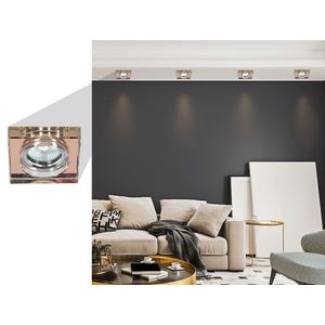 Stropné svietidlo štvorcové hnedé SS-16 vyobraziť