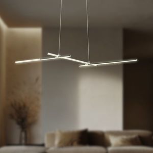 Závesné chrómové svietidlo APETI THASOS LED 23W 103cm vyobraziť