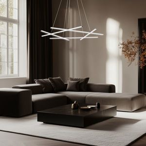 Apeti Andros LED strieborná závesná stropná lampa 4000K vyobraziť