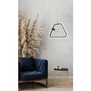 Čierna LED závesná lampa na lane Ikaria vyobraziť