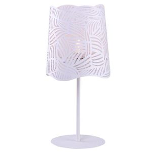 Stolová lampa Maracana z bieleho kovu vyobraziť