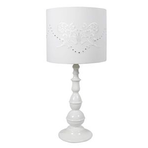 Biela kancelárska stolová lampa Lans vyobraziť