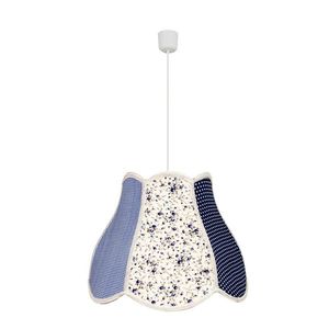 Závesná stropná lampa Zuza e27 sivo-modrá vyobraziť