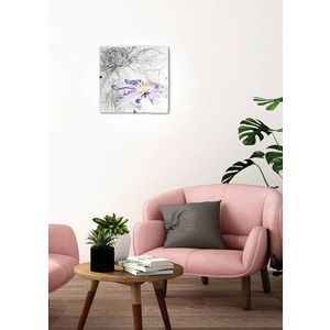 Stropná lampa s pružinou E27 fialová vyobraziť