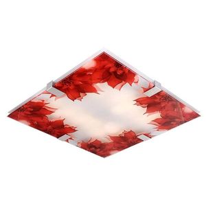 LED stropná lampa 18W 40cm červené kvety Rhapsody vyobraziť