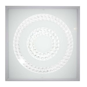 Stropné svietidlo Lux Plafon 16W LED 4000K Saténové Dvojkruhové vyobraziť