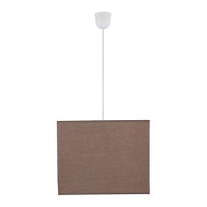 Hnedá štvorcová závesná lampa Basic vyobraziť