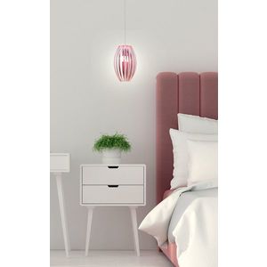 Stropná lampa Abuko 100 cm E27 ružová vyobraziť