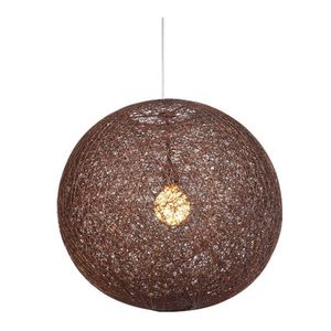 Závesná lampa guľa hnedá 50cm Caruba vyobraziť