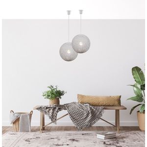 Závesná lampa guľa 30cm 1xE27 biela CARUBA vyobraziť