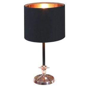 Čierna/medená kancelárska stolová lampa Violino 60W E14 vyobraziť