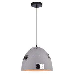 Závesná stropná lampa 1X60W E27 sivá + chróm PATCH vyobraziť