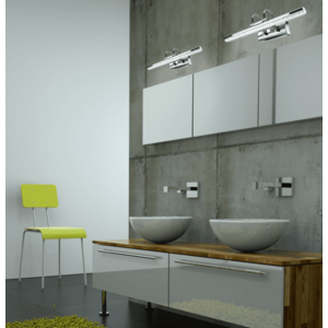 Nástenná lampa do kúpeľne chrómová LED 7W 6500K nastaviteľná Gizel vyobraziť