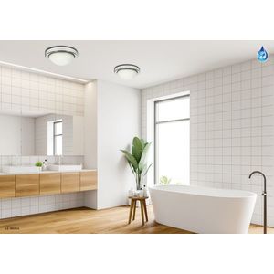 Stropné chrómové svietidlo do kúpeľne 28 cm IP44 60W E27 Roda 11-9691 vyobraziť