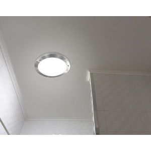 Stropná lampa Aquila 32cm 1xE27 Saténový nikel IP44 vyobraziť