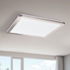 Minimalistické stropné svietidlo do kúpeľne NEXIT – saténovo strieborné 40 cm – stmievateľné stropné svietidlo LED 3000K 24W IP44 vyobraziť