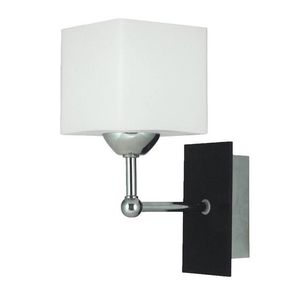 Nástenná lampa Cubetto E27 drevo+chróm vyobraziť
