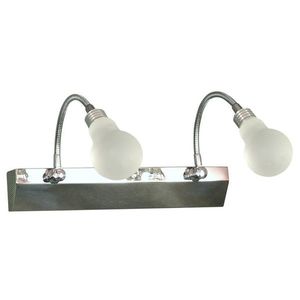 Nástenná lampa, akrylová, LED, chrómová, biela vyobraziť