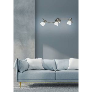 Nástenná lampa 3X40W G9 nikel chróm biela SELIA vyobraziť